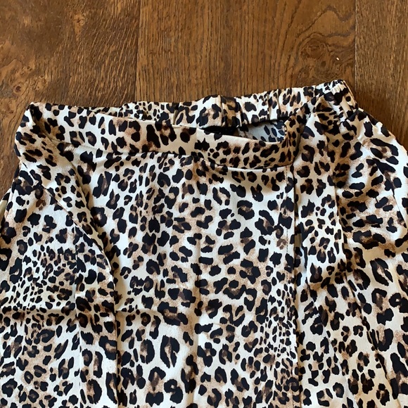 TopShop Leopard Midi Skirt - Picture 5 of 5